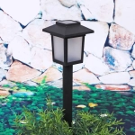 Фонарь садовый «Светик» 38*9см, на солнечной батарее, пластик, Теплый белый