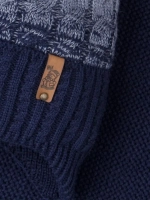 Шапка для мальчика зимняя вязаная и снуд