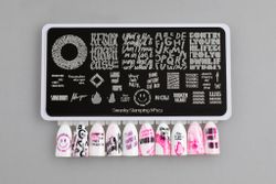 Swanky Stamping Пластина для стемпинга 123 диз