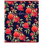 Тетрадь А5, 48 л., BRAUBERG, скоба, клетка, матовая ламинация, выборочный лак, "Гранаты", 404376, 1шт