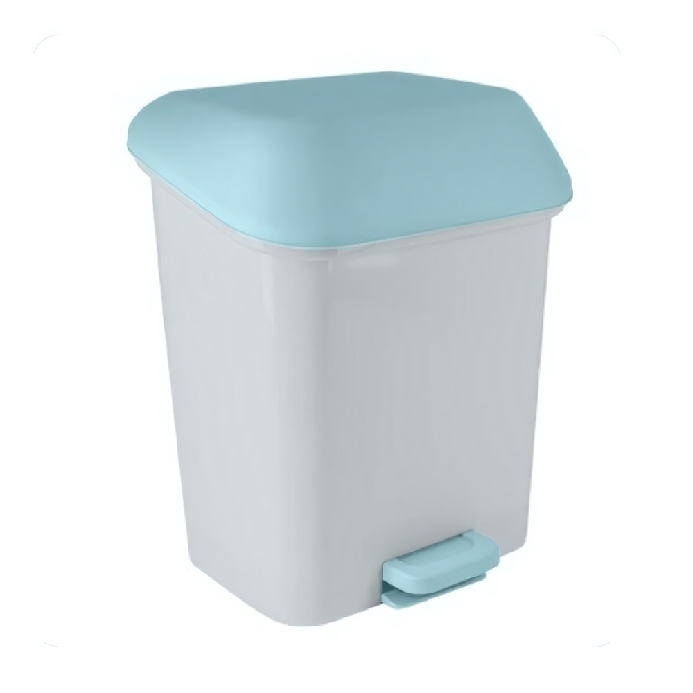 Контейнер для мусора с педалью Step 15 л небесный