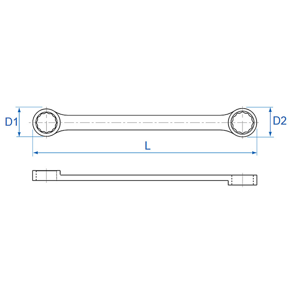 KING TONY (1F06MRN) Набор накидных ключей, 10-24 мм, 6 предметов
