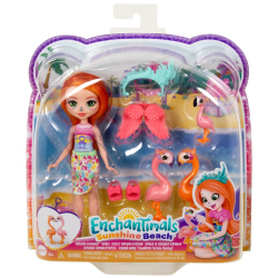 EnchanTimals - Кукла Флоринда Фламинго + питомец Фламинго семейный набор HRX85 / артикул   GJX43 HRX85  / GTIN 194735188246
