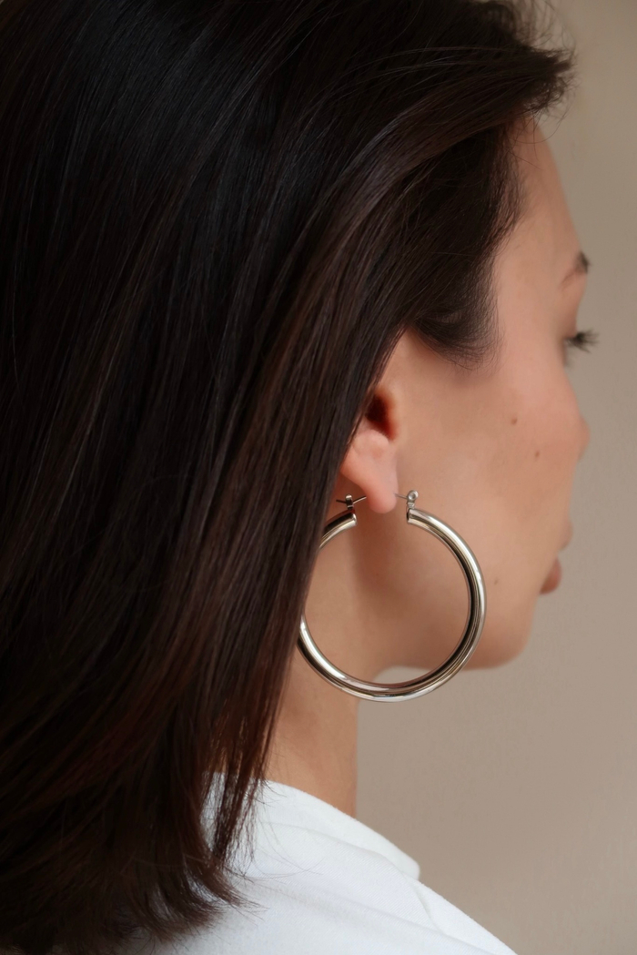 Серьги КОЛЬЦА silver