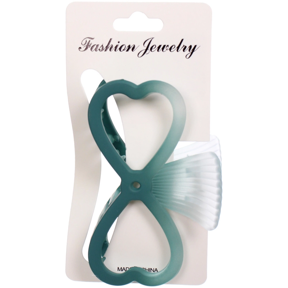 Заколка-краб для волос «Мон Ляруш», бантик, микс 6 цветов, 9,5см (Блистер)