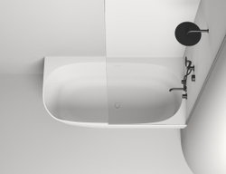 Ванна пристенная угловая глянцевая 170x85 SALINI Sofia Corner R 102514G
