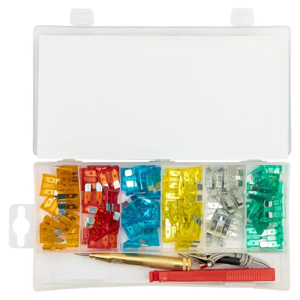 Предохранители плавкие флажковые автомобильные (от 5А до 30А), комплект 92пр. Forsage F-FS-25(83142)