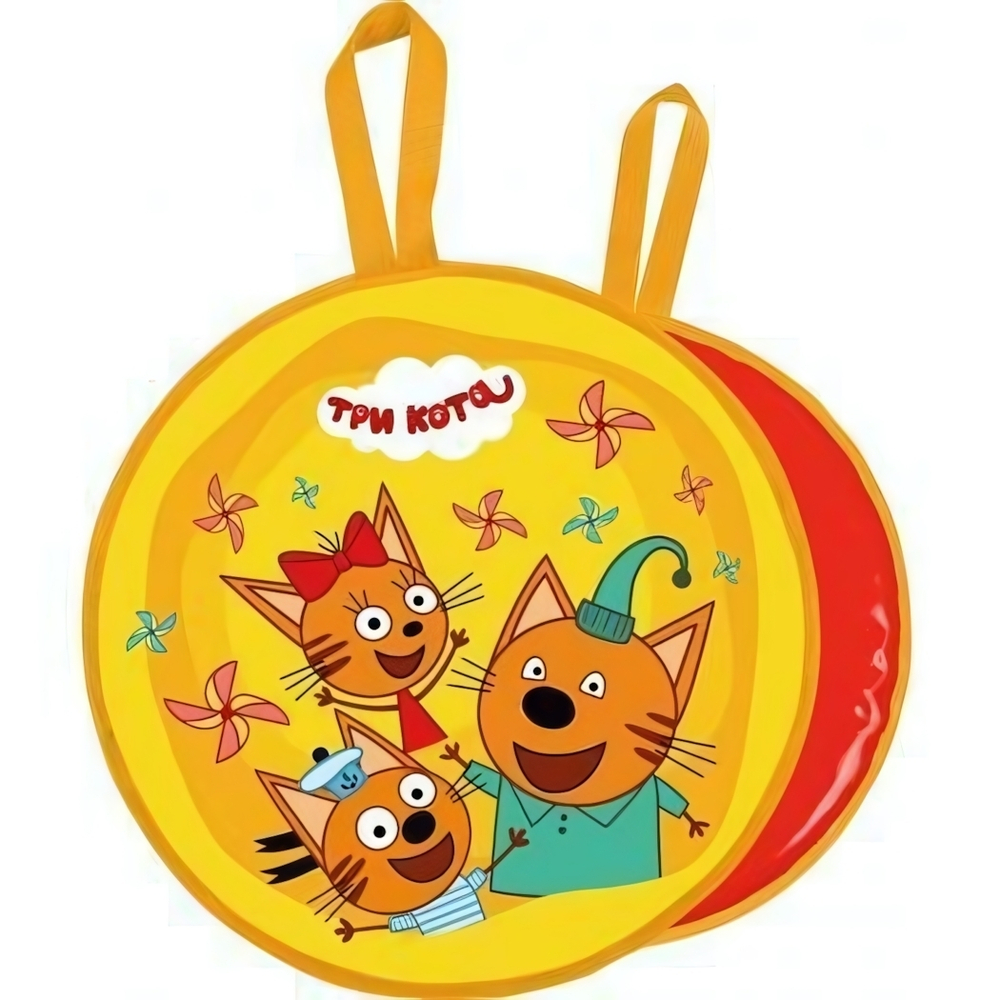 Ледянка Три кота мягкая d 450 мм Три кота на желтом
