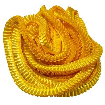 Лента плиссированная для наградных розеток. Цвет жёлто-золотой. Код цвета 33С.