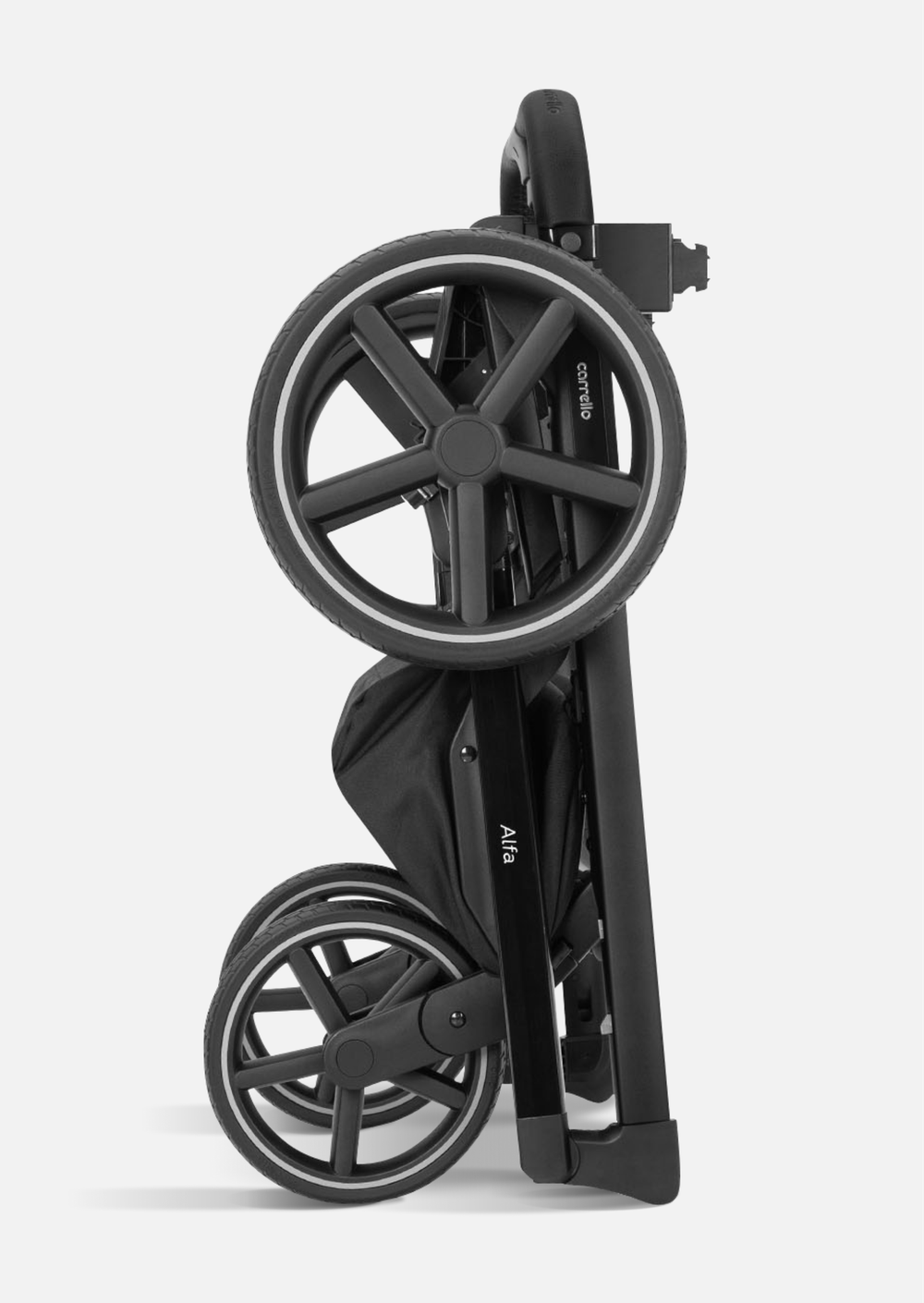 Carrello Коляска 2 в 1 Alfa (Rock Black 2025)