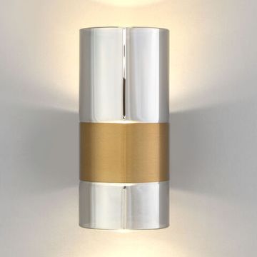 Настенный светодиодный светильник 40021/1 LED латунь/дымчатый Watford Eurosvet