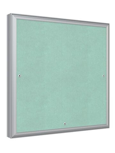 Люк ревизионный D Ceramo Base 400х400 скрыт.монтаж съемный алюминий EVECS