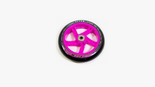Колесо - 145 мм, для самокатов, с подшипниками ABEC 7 , розовое