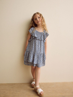 Платье с оборками для девочки Next AC6-229, Голубой