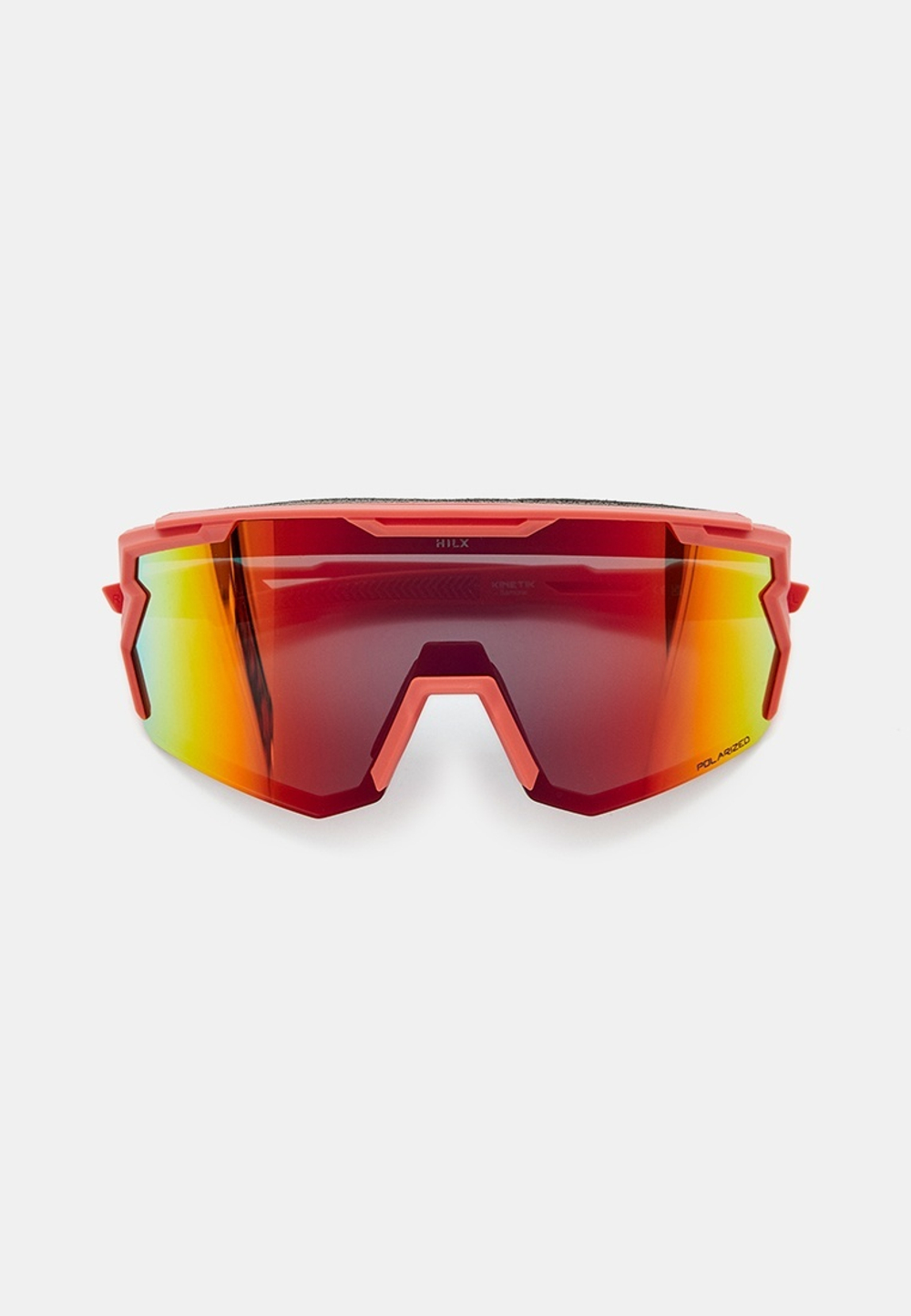 Спортивные очки с диоптриями HILX Samurai / Matt Solid Red / Red Polarized Lens + Clear Lens