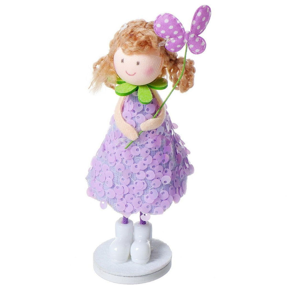Фигурка декоративная Лавандовая девочка, 14 см, в асс, Y4-3700