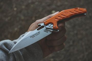 Складной нож НОКС Мангуст-2С 337-009406 c клинком из стали D2, рукоять G10