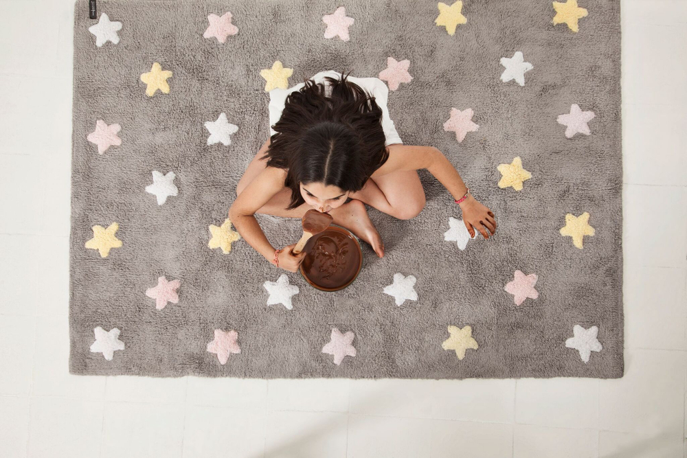 Ковер Lorena Canals Tricolor Stars Grey-Pink (120 x 160 см)