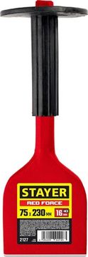 STAYER Red Force, 75 х 230 мм, зубило-конопатка с протектором (2127)