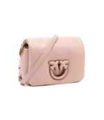 Кожаная сумка через плечо LOVE CLICK PUFF BABY SHEEP NAP Pinko - пудро-розовый(101584 A10F)