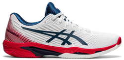 Мужские кроссовки теннисные Asics Solution Speed FF 2 Clay - white/makao blue