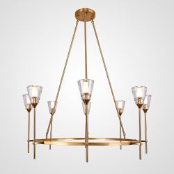 Люстра На Штанге Torche De Verre Round Chandelier 8 By Imperiumloft