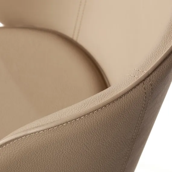 Стул Ornella, кожа фактурная серый