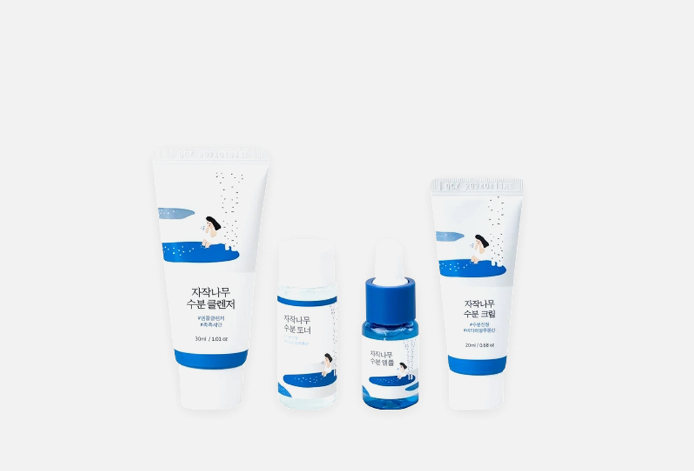 Round Lab Travel-набор средств с берёзовым соком Round Lab Birch Juice Trial Kit