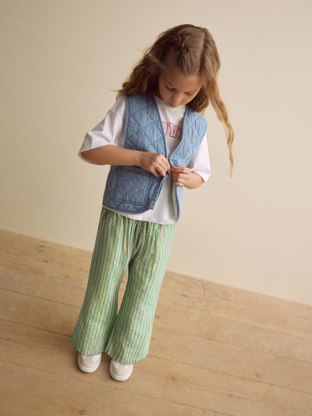 Комплект из трех предметов для девочки Next E47-980, Синий, Зеленый, Белый