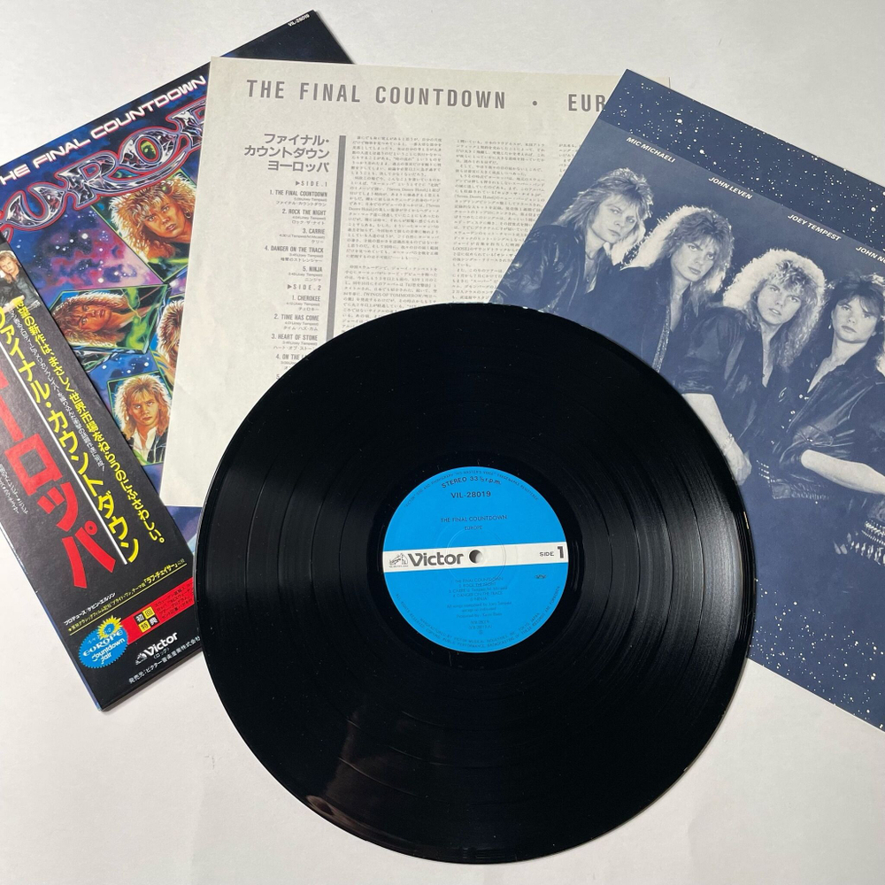 Винтажная виниловая пластинка LP Europe The Final Countdown (Japan 1986) (Obi) Rock The Night