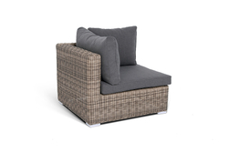 "Лунго" модуль диванный угловой с подушками, цвет соломенный