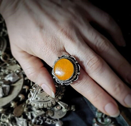 Кольцо бохо "Солнце"