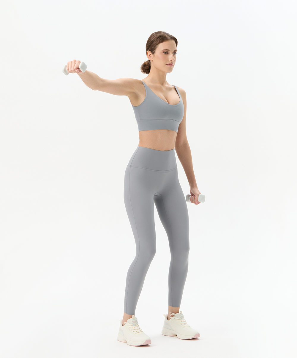 Гантель виниловая DB-106 0,5 кг, светло-серый