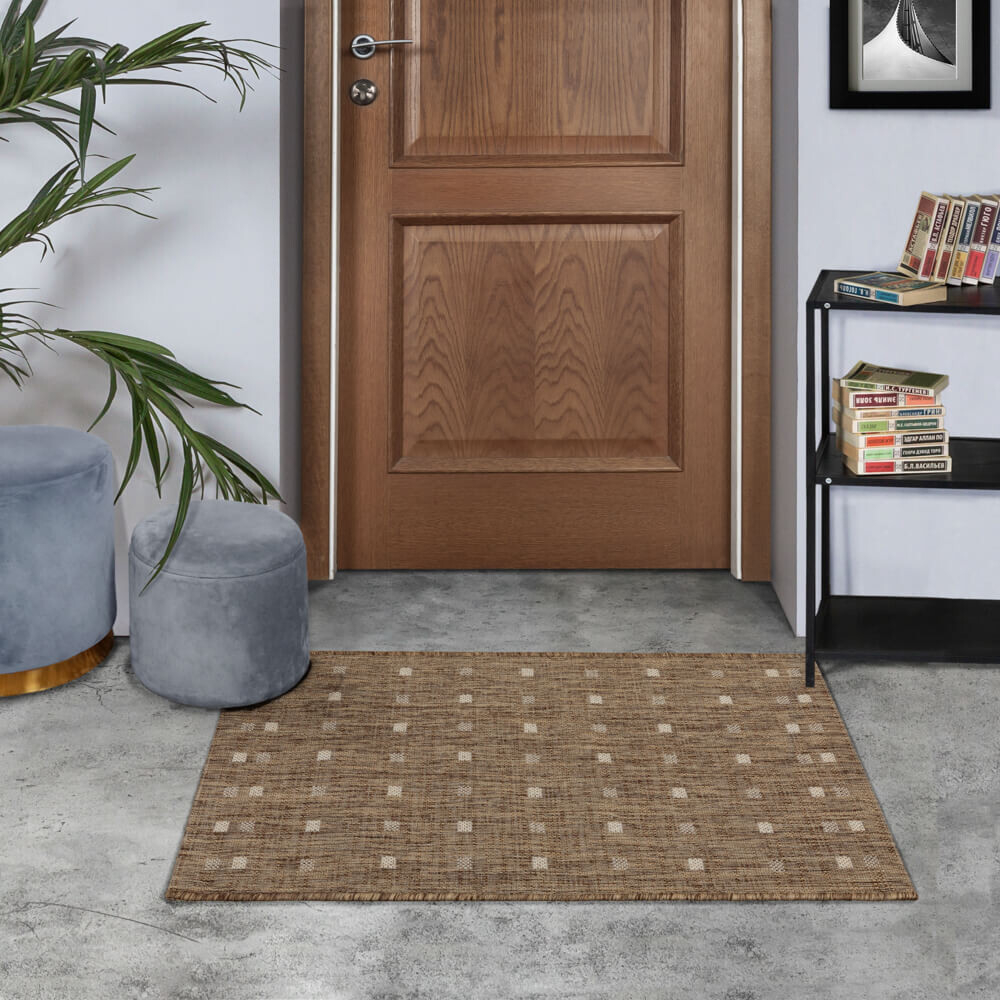 Ковер SIDE 0.5*0.8 дизайн 60131 BROWN/BEIGE