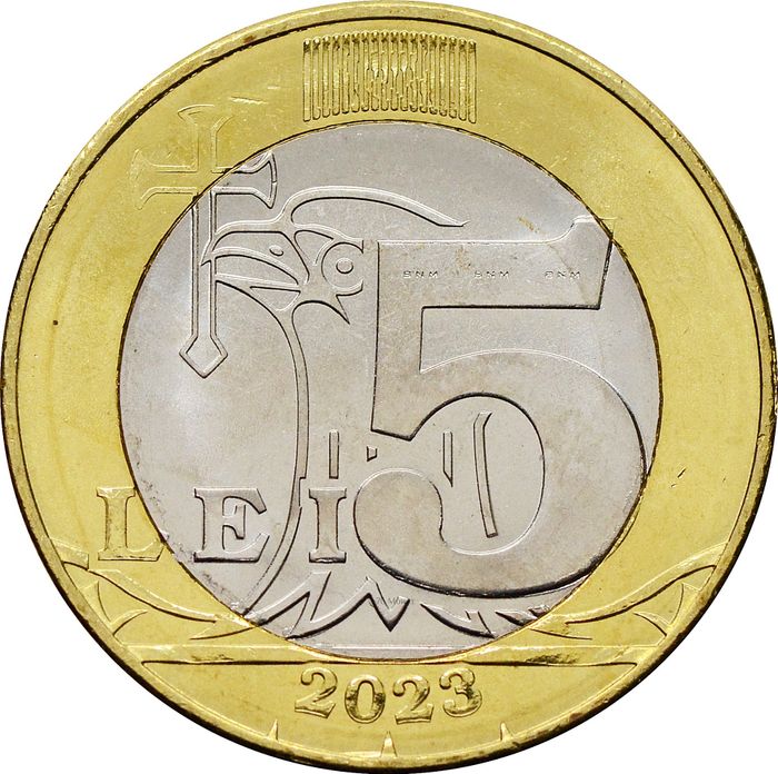 5 лей 2023 Молдавия