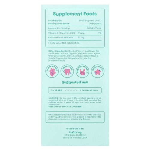 JoySpring, Gluta Guard, 60 мл (2 жидк. Унции)