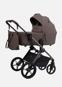 Peppy Коляска детская Monaco thermo 2 в 1 Mocca (кофе), рама серо-коричневая