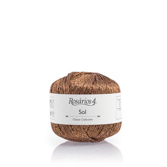 Пряжа ROSARIOS 4 Sol (44% хлопок, 35% полиэстер, 11% металлик, 10% полиамид)