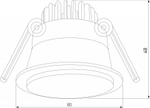 Встраиваемый светильник Elektrostandard Mils a064269