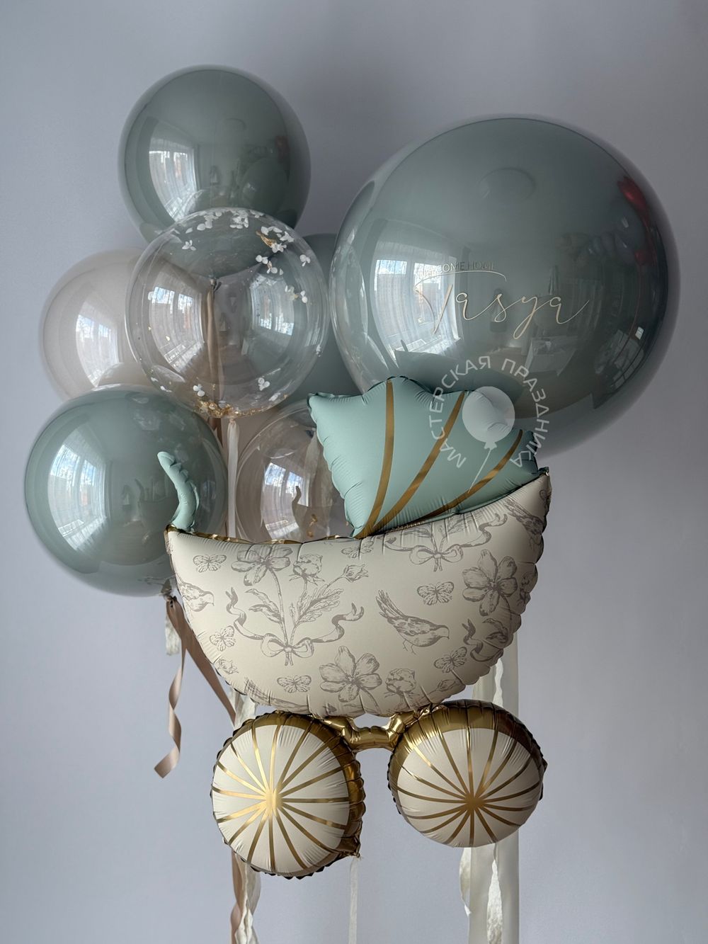 Воздушные шары на выписку №8790  Изображение7