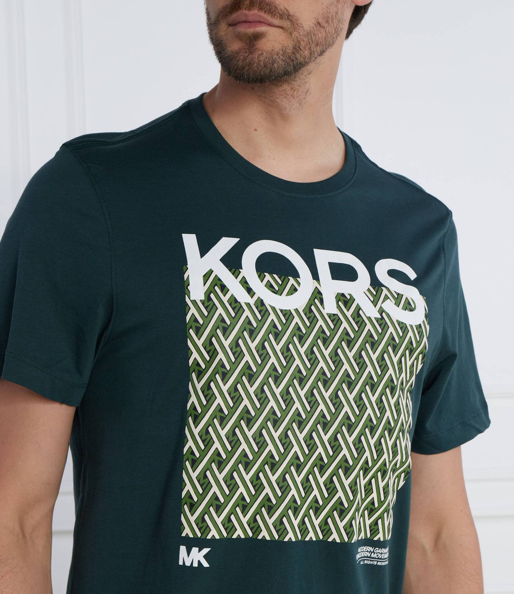 Футболка LATTICE KORS TEE Michael Kors - зеленый(CF351MMFV4)