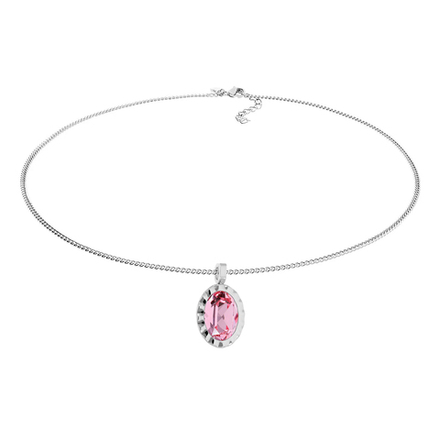 Колье Qudo TIVOLA UNICA big (S/P) Light rose 3 cm 420530