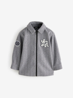 Рубашка на молнии для мальчика Next 125-442, Серый