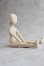 Беата, 38 см. Заготовка подвижной интерьерной куклы из текстиля для хобби, рукоделия, творчества