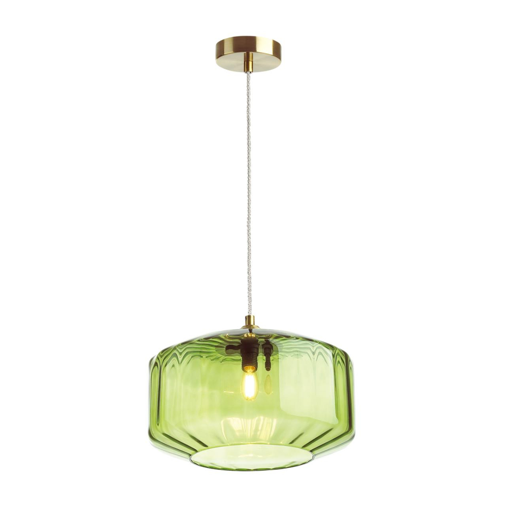 4783/1 PENDANT ODL21 409 зеленый/бронзовый Подвес E27 60W BINGA