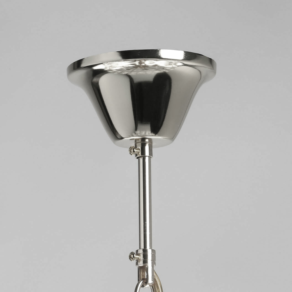 Люстра подвесная De Markt Свеча, 5 ламп Е14, 200Вт, 10 м2, белый, хрусталь