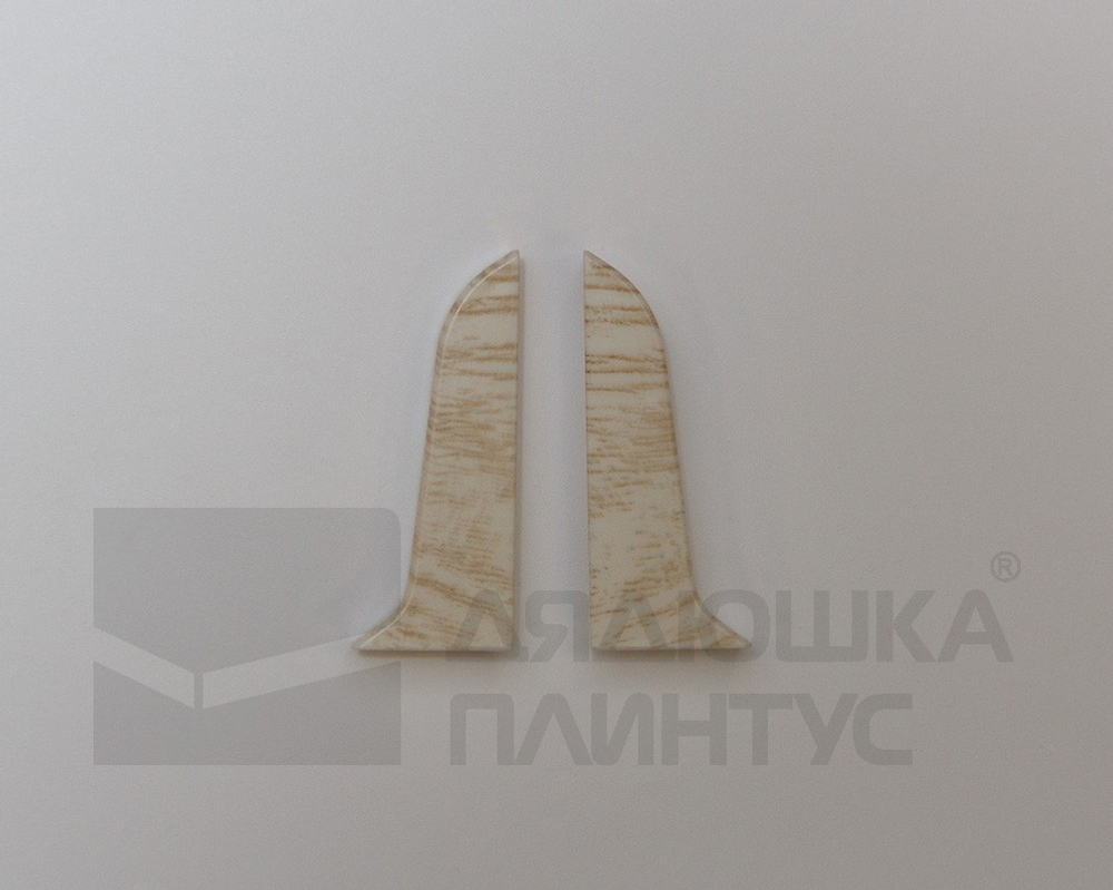 Заглушка для плинтуса ПВХ 58мм 2шт/уп 5814