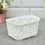 Корзина для хранения 1л "Keeplex Fiori" 16,3*12,2*8,7см, белое облако