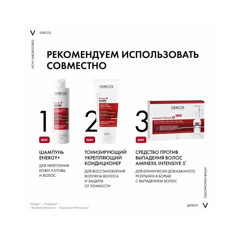 Vichy Dercos Aminexil Кондиционер против выпадения волос, 200 мл