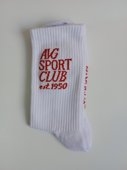 Носки р.:40-45 «AVG SPORT CLUB» Белые
